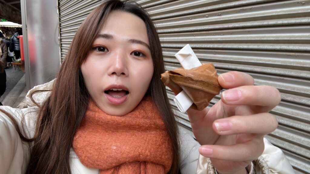 石切せんべいおみくじとますお