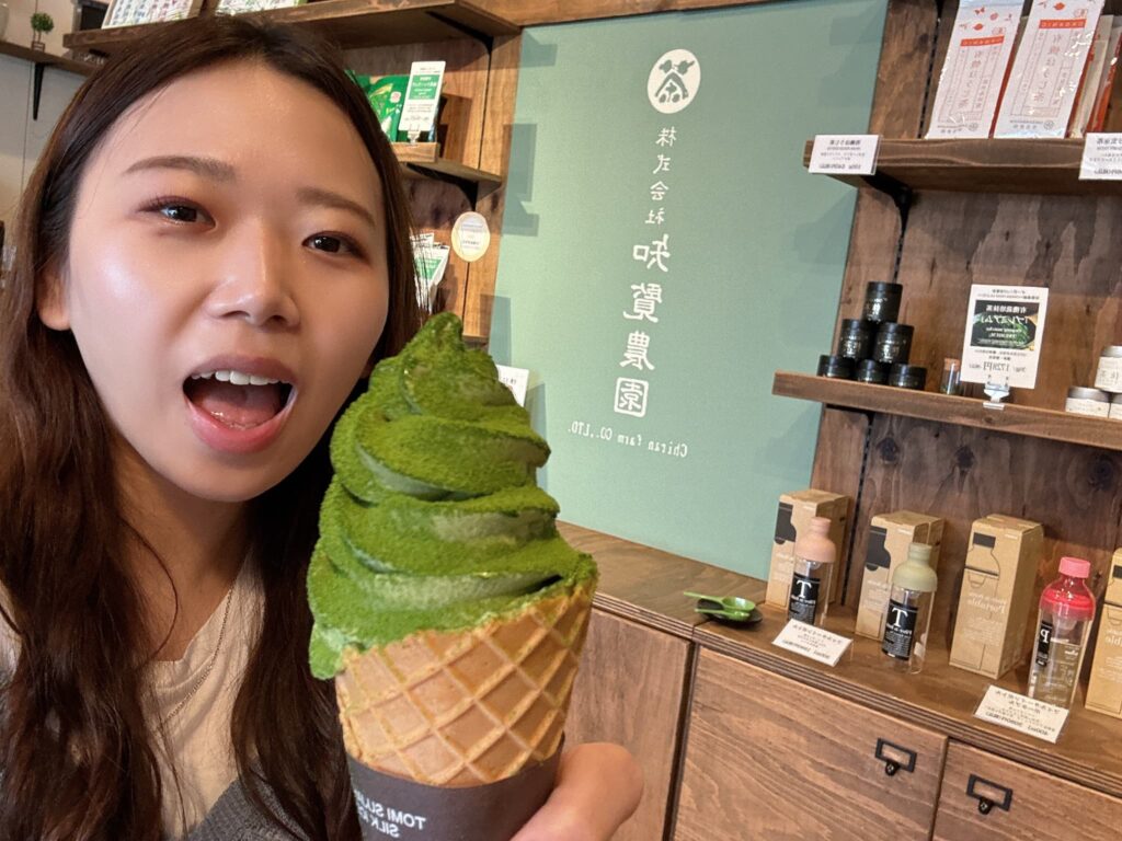 ますおと知覧抹茶ソフト