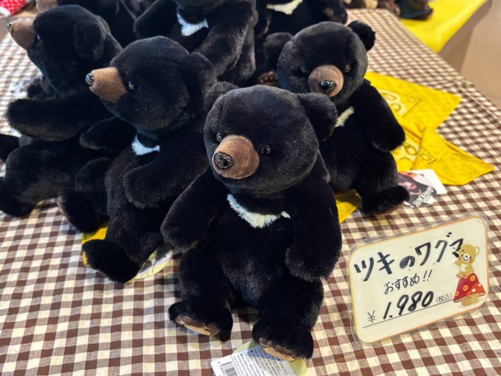 ツキノワグマのぬいぐるみ（大）