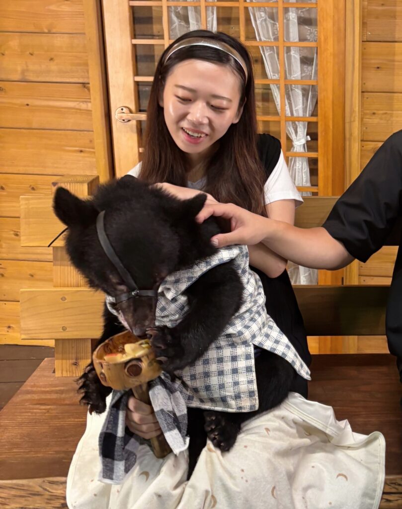 ますおとこぐまの記念撮影