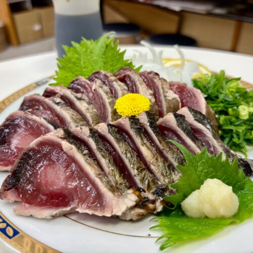 かつおわら焼きタタキ体験