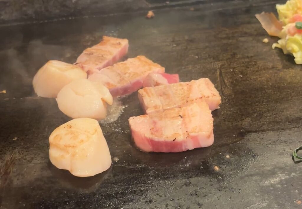 名物山芋焼のトッピング