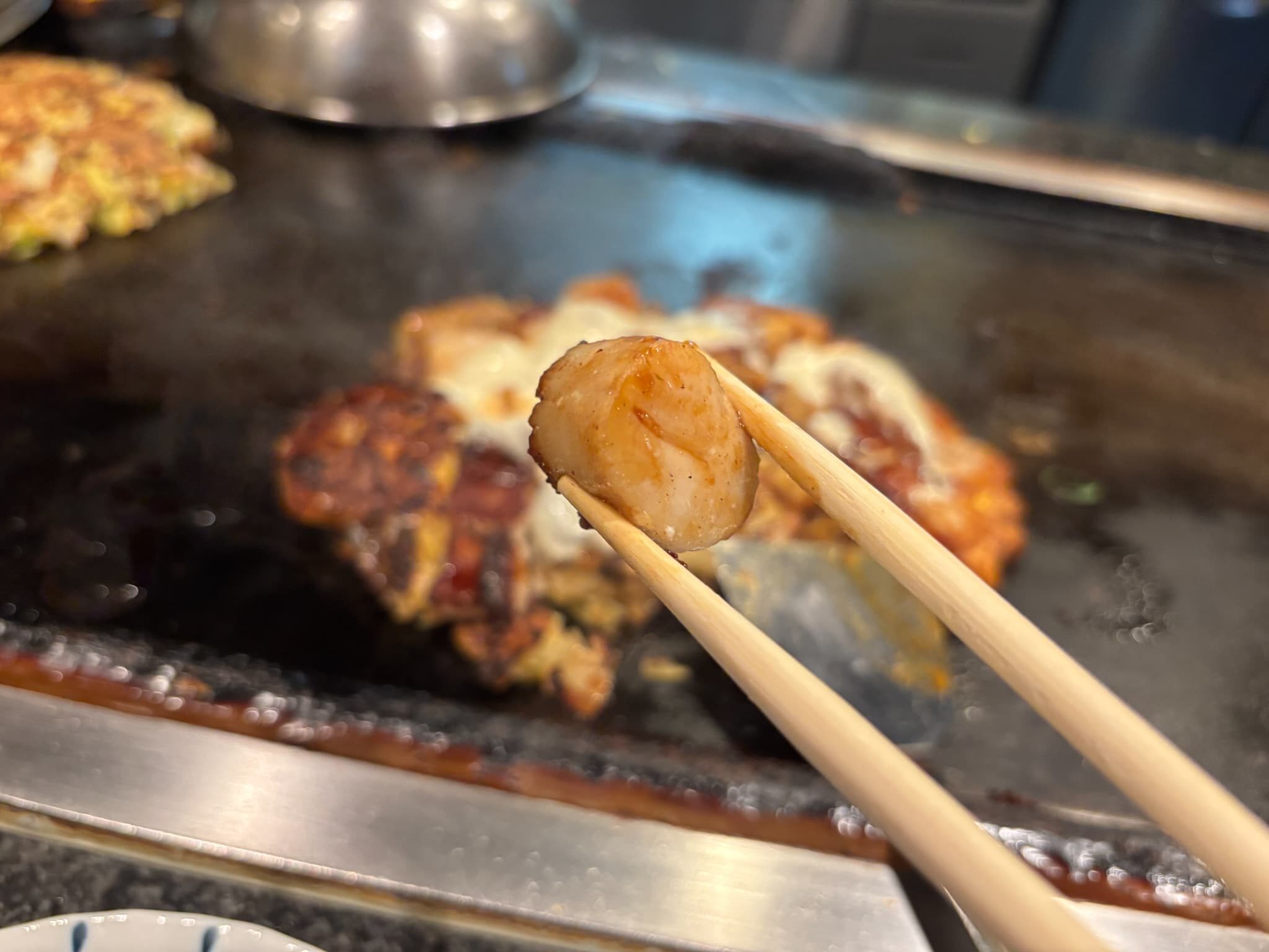 山芋焼の大きくカットされた貝柱